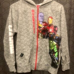 Boys Marvel zip hoodie
